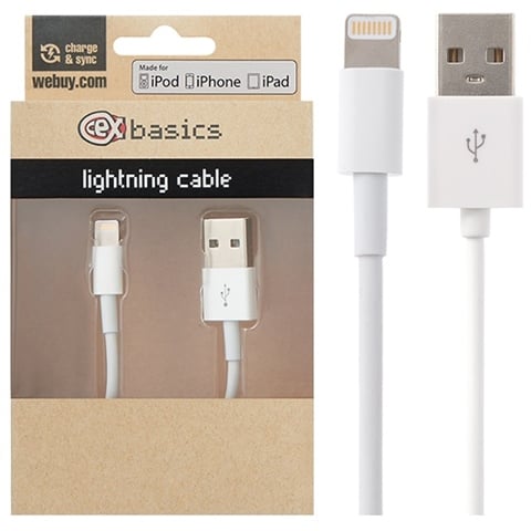 CeX basics - Apple Certified Lightning Cable White 1m